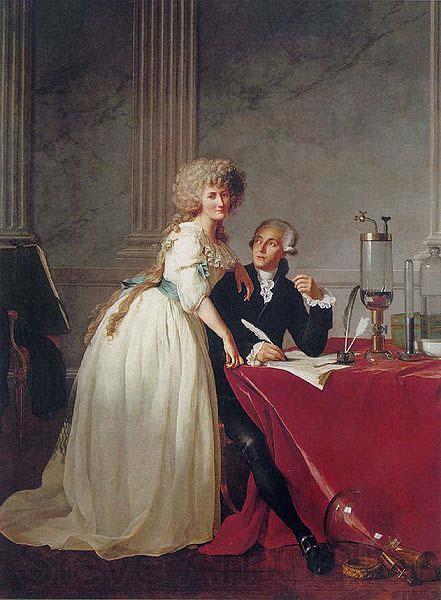 Jacques-Louis David Portrait of Antoine Laurent Lavoisier and his wife ( Norge oil painting art
